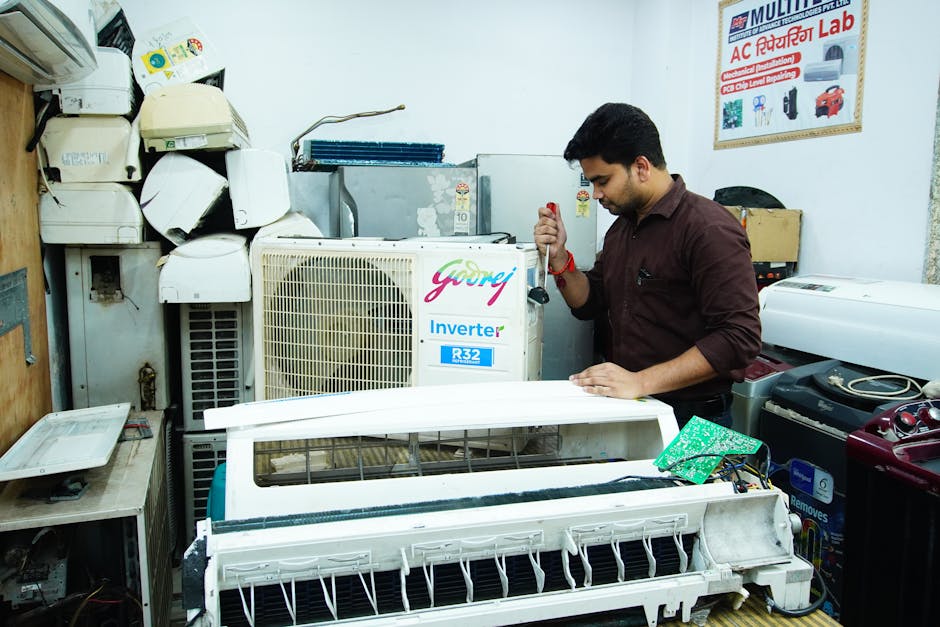 Professional air conditioning repair unit